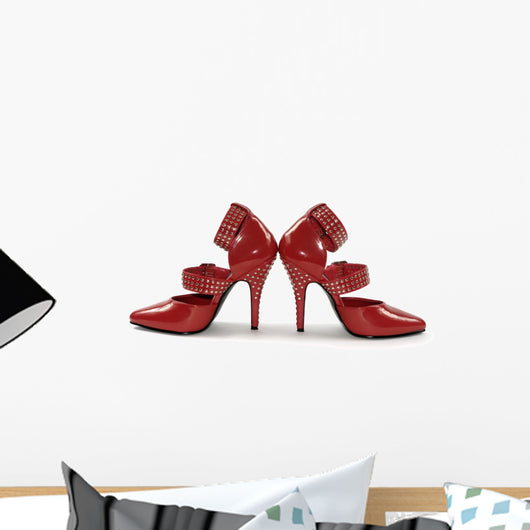 Red Fetish Shoes Wall Decal