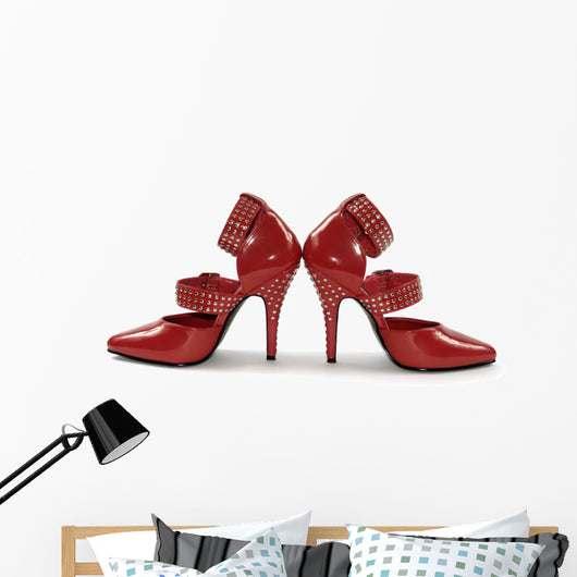 Red Fetish Shoes Wall Decal