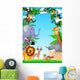 Wild Animal in the Tropical Jungle Wall Mural