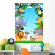 Wild Animal in the Tropical Jungle Wall Mural