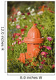 Fire Hydrant Flowers Kodiak Wall Decal
