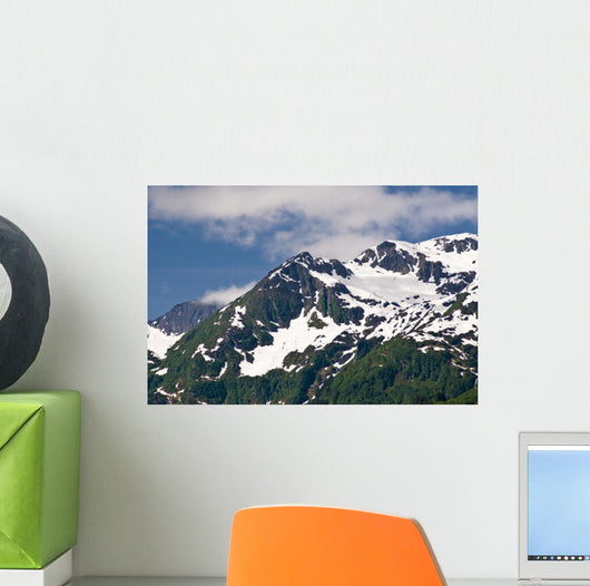 Scenic Mountains above Port Wall Decal