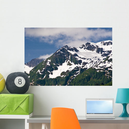 Scenic Mountains above Port Wall Decal