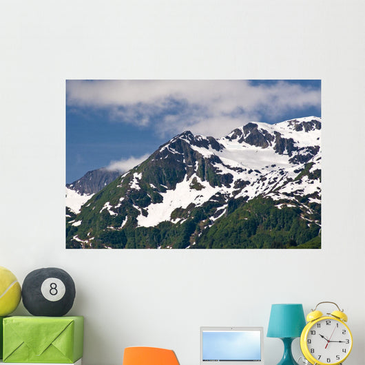 Scenic Mountains above Port Wall Decal