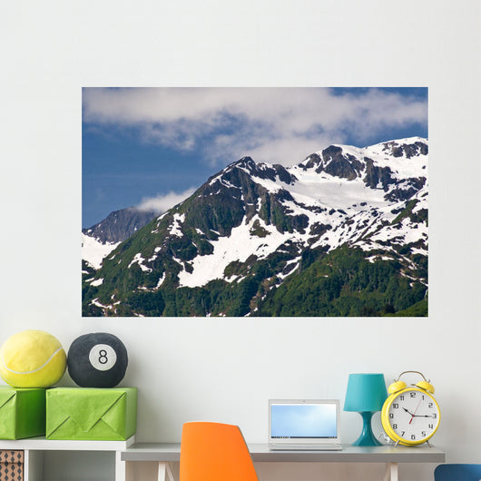 Scenic Mountains above Port Wall Decal