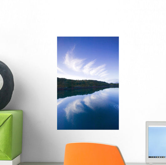 Clouds Reflecting St Paul Harbor Wall Decal