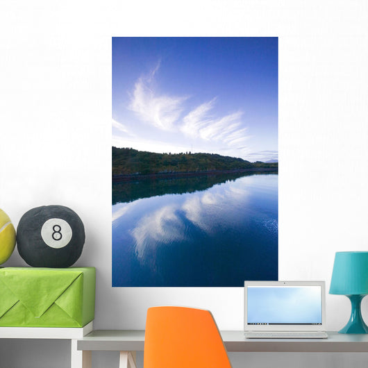 Clouds Reflecting St Paul Harbor Wall Decal