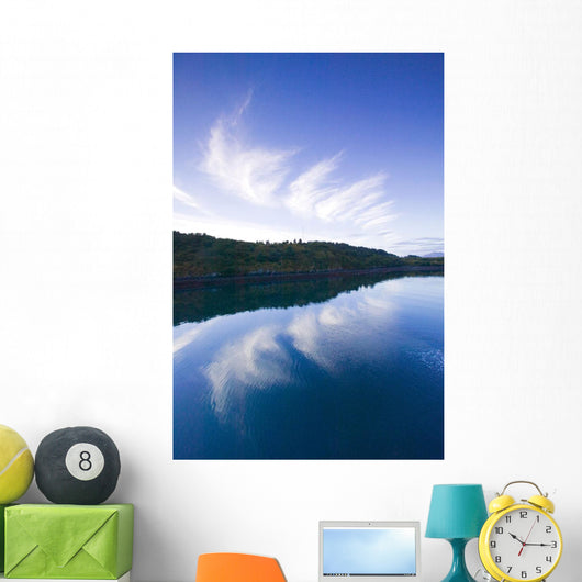 Clouds Reflecting St Paul Harbor Wall Decal
