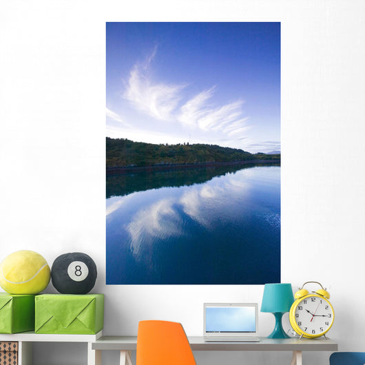 Clouds Reflecting St Paul Harbor Wall Decal