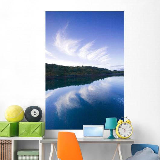 Clouds Reflecting St Paul Harbor Wall Decal