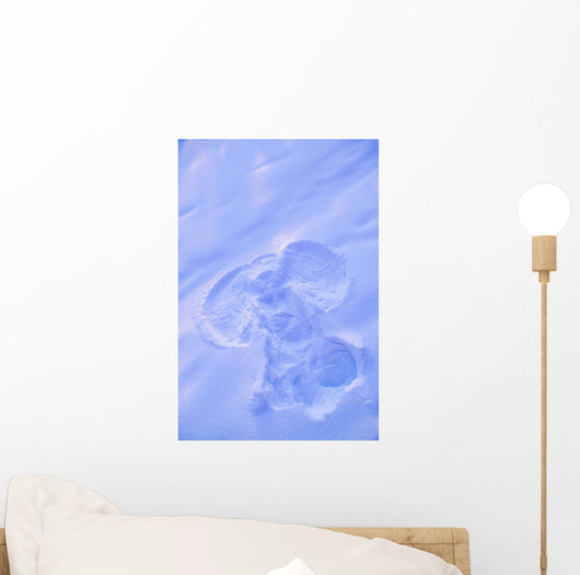 Up Snow Angel Sunset Wall Decal