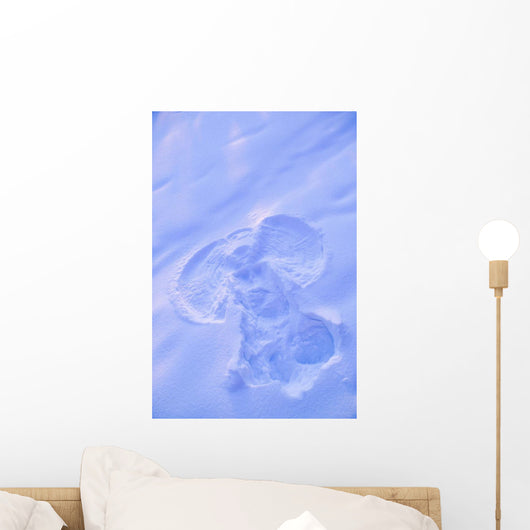 Up Snow Angel Sunset Wall Decal