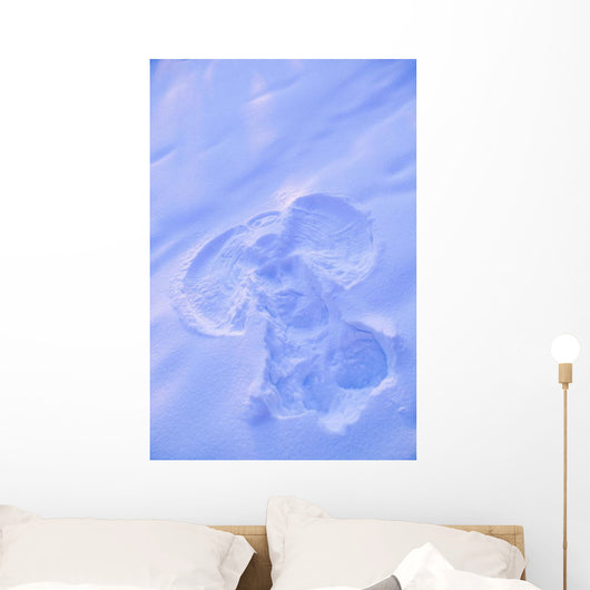 Up Snow Angel Sunset Wall Decal