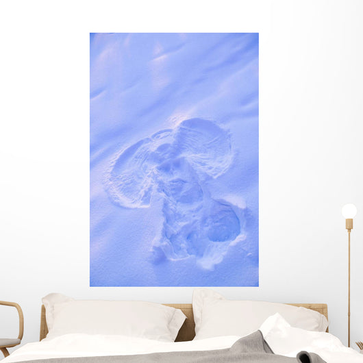 Up Snow Angel Sunset Wall Decal