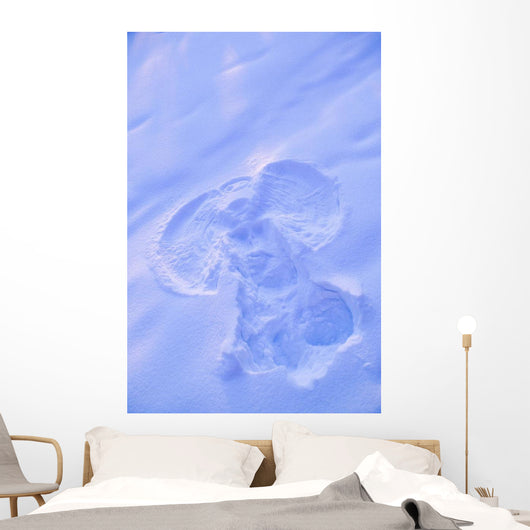 Up Snow Angel Sunset Wall Decal