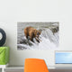 Adult Brown Bear Fishing Wall Decal