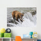 Adult Brown Bear Fishing Wall Decal