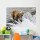 Adult Brown Bear Fishing Wall Decal