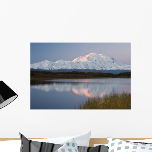Scenic Mt McKinley Sunset Wall Decal 2