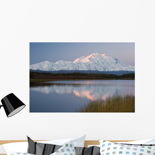 Scenic Mt McKinley Sunset Wall Decal 2