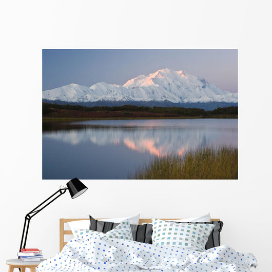 Scenic Mt McKinley Sunset Wall Decal 2