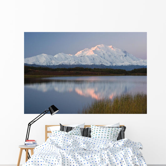 Scenic Mt McKinley Sunset Wall Decal 2