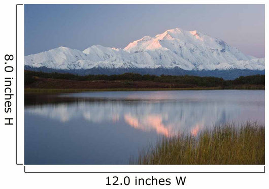 Scenic Mt McKinley Sunset Wall Decal 2