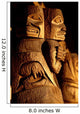 Detail Indian Totem Poles Wall Decal