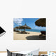 Umbrellas Sunny Beach Vietnam Wall Decal