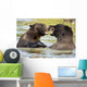 Bears Playing Alaska Wildlife Wall Decal