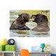 Bears Playing Alaska Wildlife Wall Decal