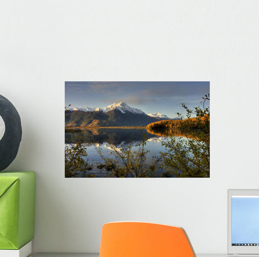 Scenic Pioneer Peak Reflecting Wall Decal Design 2