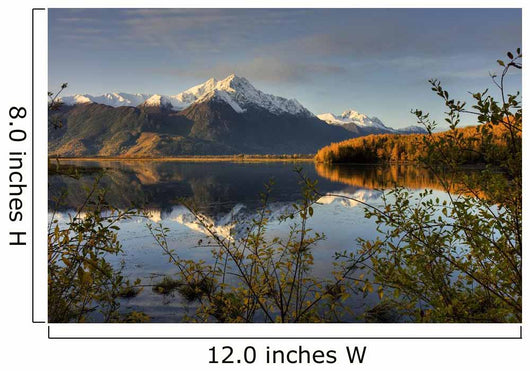 Scenic Pioneer Peak Reflecting Wall Decal Design 2