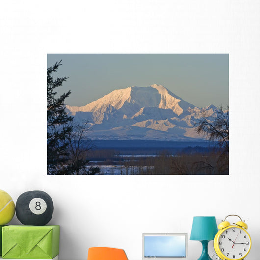 Caught Sunrise Mt Foraker Wall Decal