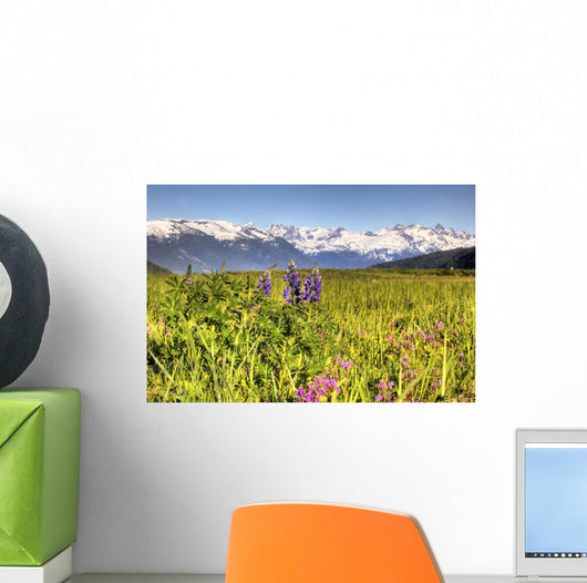 Scenic Wildflower Meadow and Wall Decal