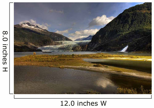 Scenic Mendenhall Glacier near Wall Decal Design 2