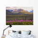 Chugach Mountains with Fireweed Wall Decal