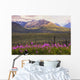 Chugach Mountains with Fireweed Wall Decal