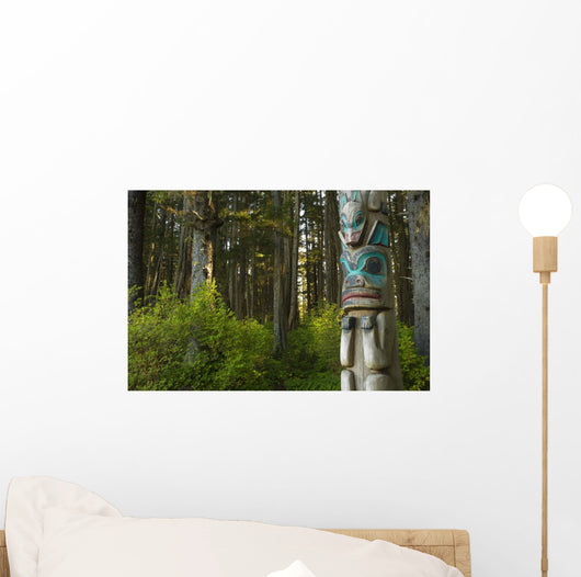 Native Totem Pole Sitka Wall Decal Design 3