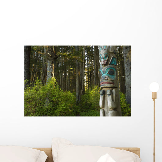 Native Totem Pole Sitka Wall Decal Design 3