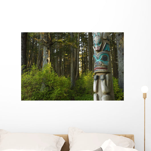 Native Totem Pole Sitka Wall Decal Design 3