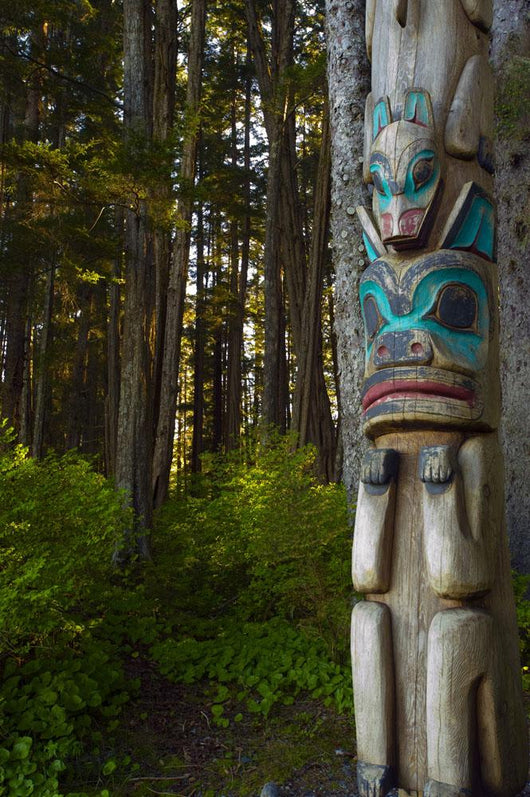 Native Totem Pole Sitka Wall Decal Design 2