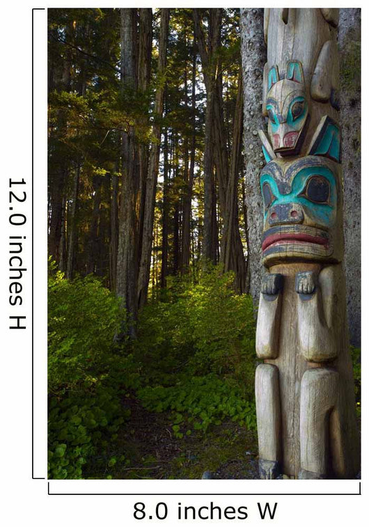 Native Totem Pole Sitka Wall Decal Design 2