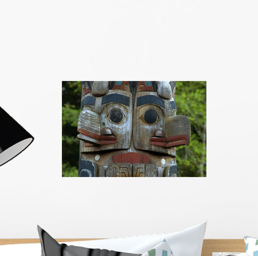 Native Totem Pole Sitka Wall Decal Design 1