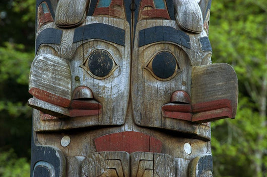 Native Totem Pole Sitka Wall Decal Design 1