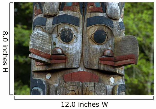 Native Totem Pole Sitka Wall Decal Design 1