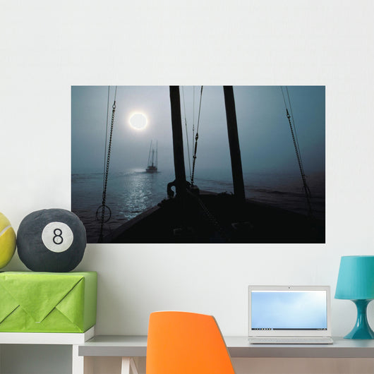 Salmon Troller following Another Wall Decal