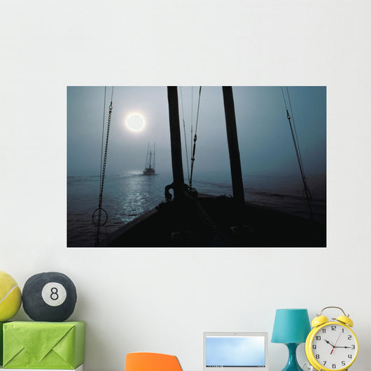 Salmon Troller following Another Wall Decal