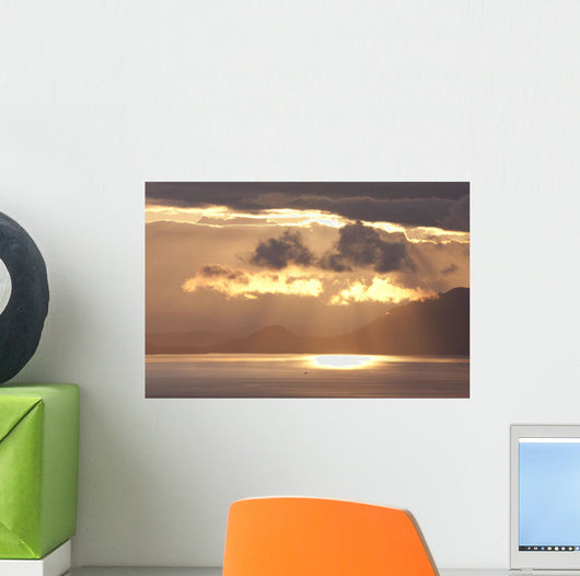 Sunset and Clouds Clarence Wall Decal
