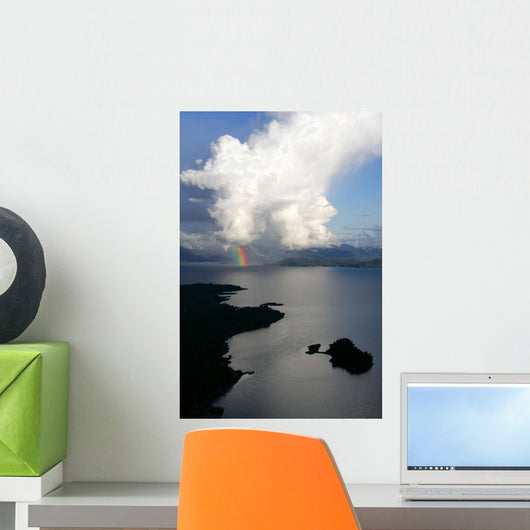 Rainbow Emerges from Thundercloud Wall Decal